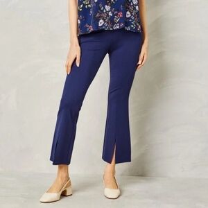 Elegant Navy Cropped Pants